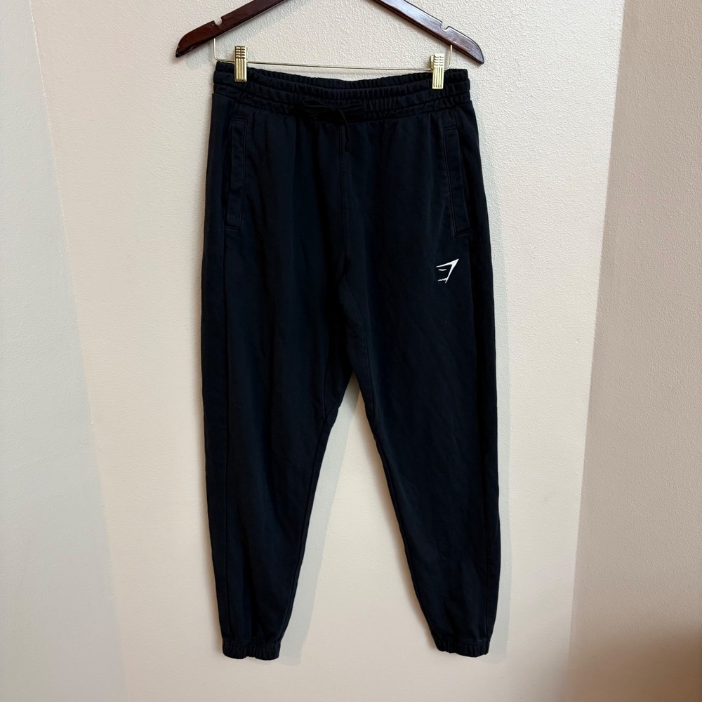 Gymshark Joggers Medium Black Athletic Gym‎ Sweatpants